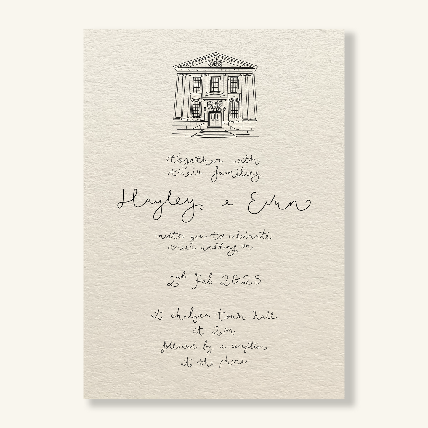 Invitation with Venue - Moya