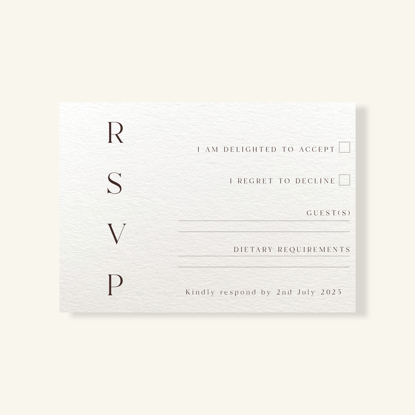 RSVP Slip - New York